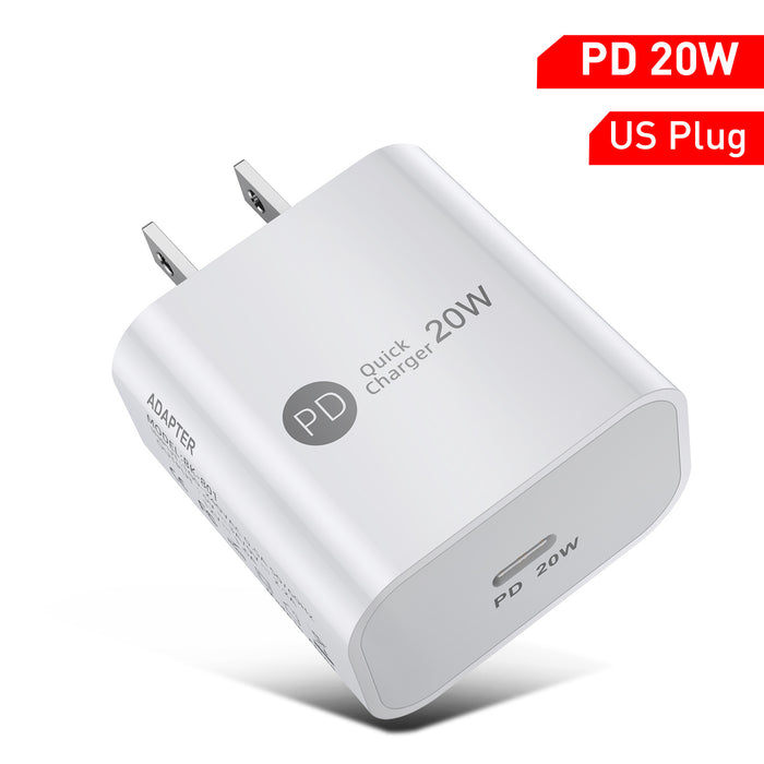 Ładowarka do telefonu PD 20W, interfejs Type-C, szybkie ładowanie 9V-2.2A, głowica ładująca 20W