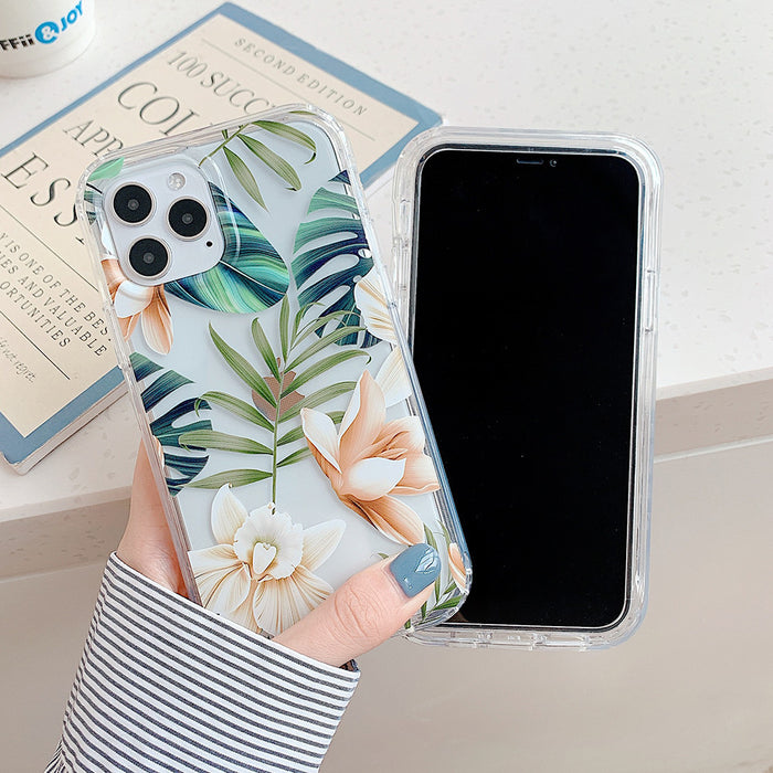 Banana Leaf Watercolor Flowers – idealne do ochrony etui na telefon