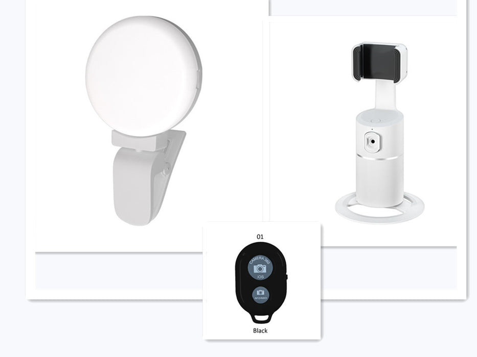 Inteligentny stojak na telefon z rozpoznawaniem twarzy i śledzeniem PTZ, stojak do transmisji na żywo