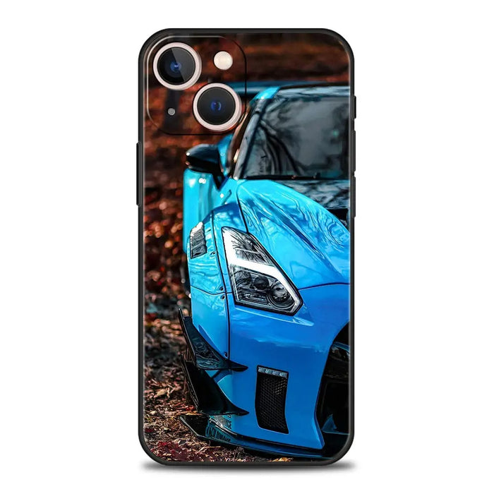 Suitable for iPhone 15 Japanese blue red JDM sports car phone case