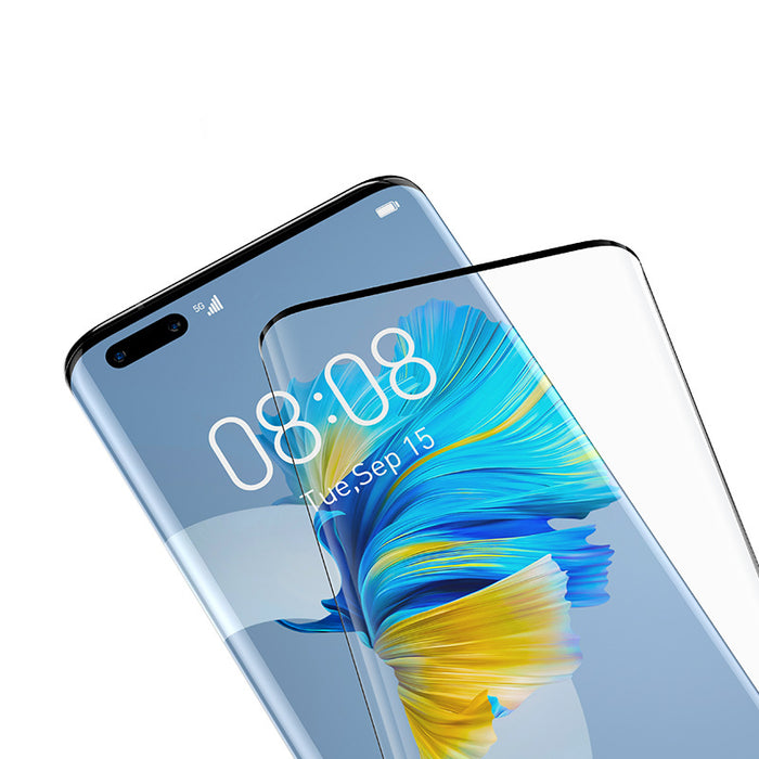 Pełnoekranowe zakrzywione szkło hartowane z pełnym klejem do Mate40 Pro – pojedyncze opakowanie, czarne