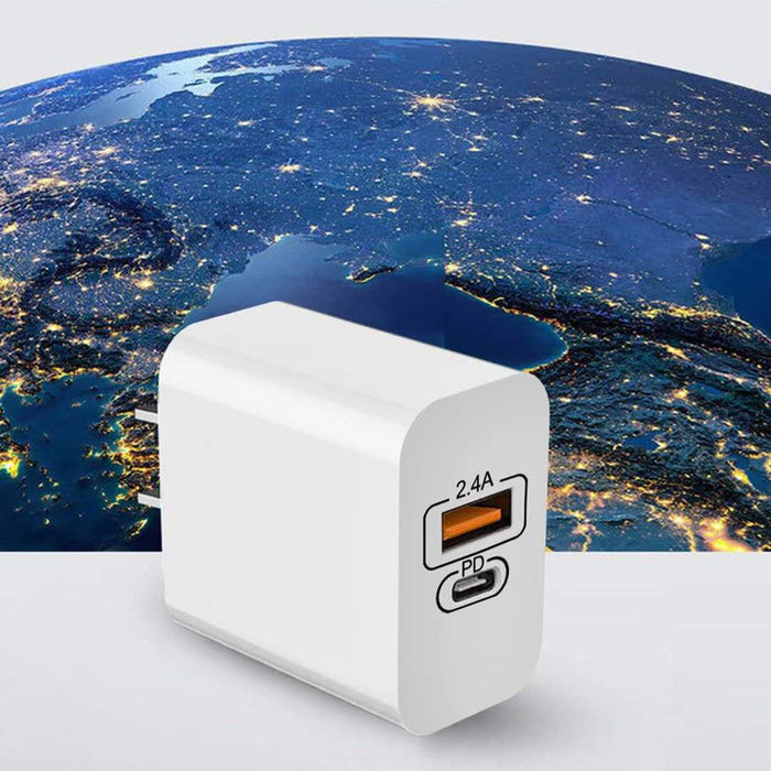 Podróżna ładowarka z szybkim ładowaniem, interfejs PD, telefon z Androidem