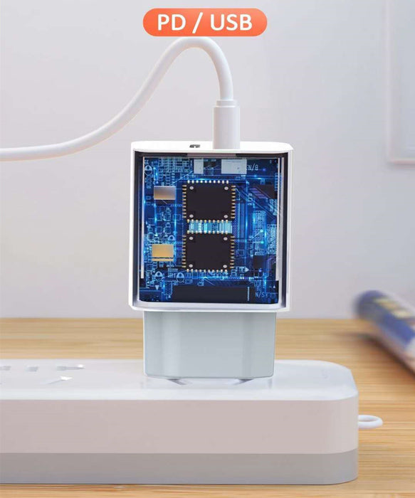 Podróżna ładowarka z szybkim ładowaniem, interfejs PD, telefon z Androidem