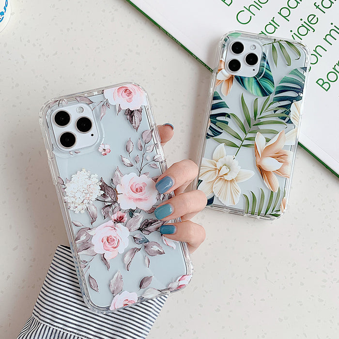 Banana Leaf Watercolor Flowers – idealne do ochrony etui na telefon
