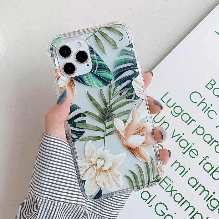 Banana Leaf Watercolor Flowers – idealne do ochrony etui na telefon