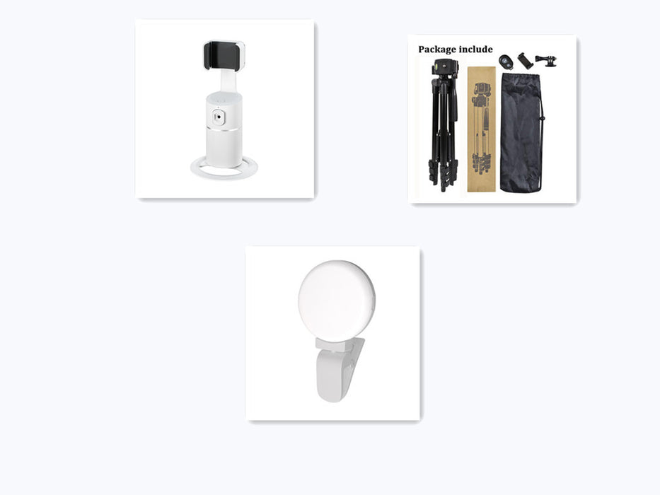 Inteligentny stojak na telefon z rozpoznawaniem twarzy i śledzeniem PTZ, stojak do transmisji na żywo